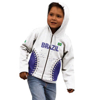 Brazil 2026 Baseball Custom Kid Hoodie Go Champions Sporty Style - Wonder Print Shop