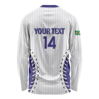 Brazil 2026 Baseball Custom Long Sleeve Shirt Go Champions Sporty Style - Wonder Print Shop