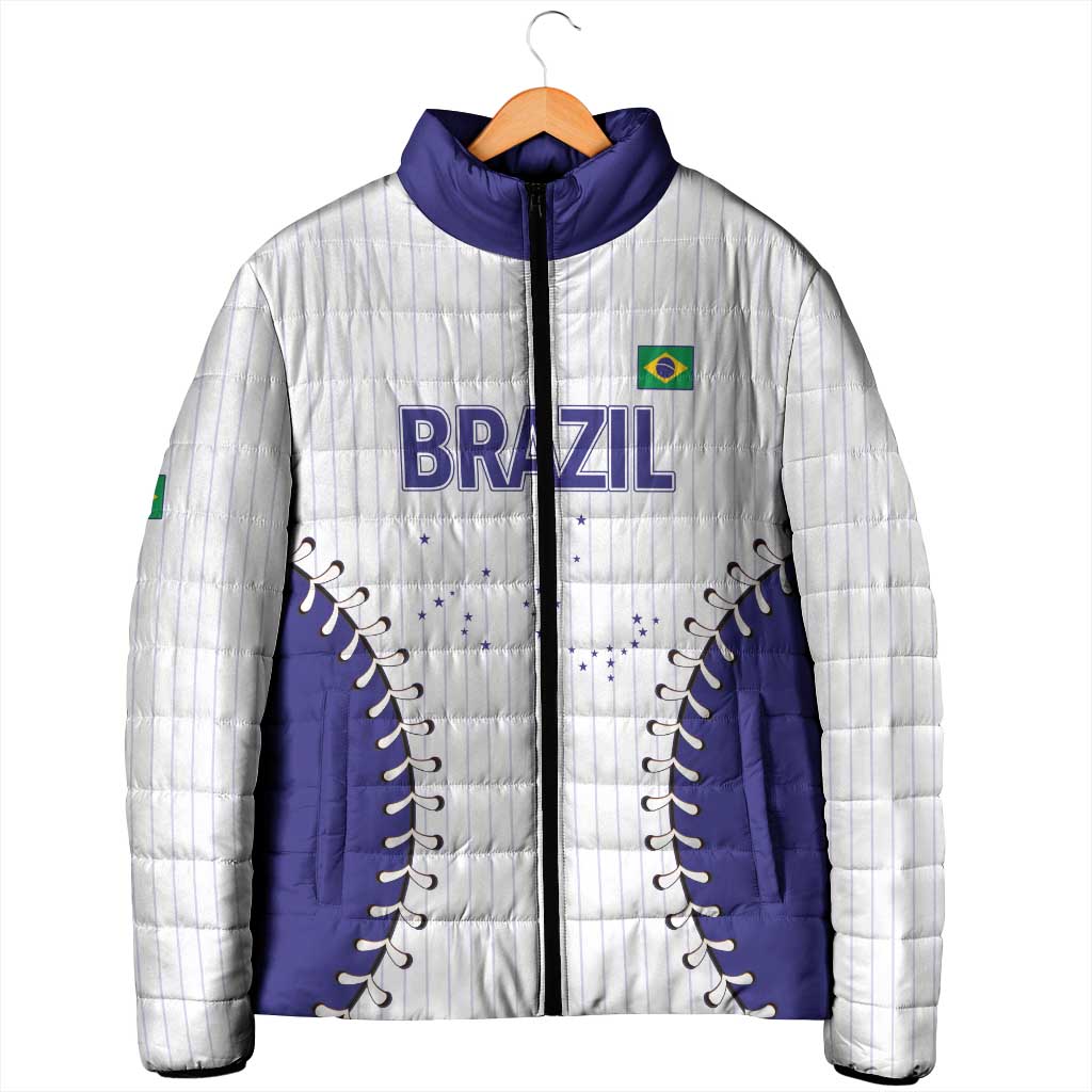 Brazil 2026 Baseball Custom Padded Jacket Go Champions Sporty Style - Wonder Print Shop