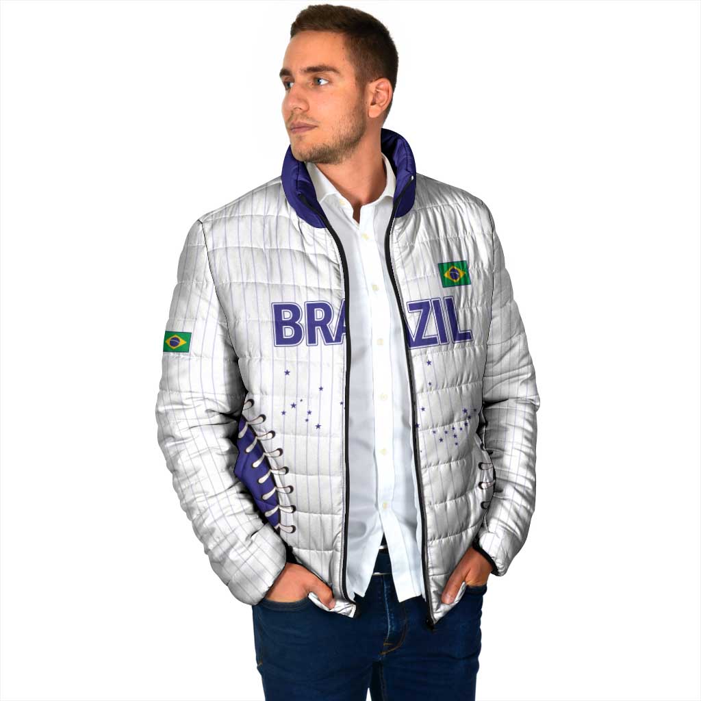 Brazil 2026 Baseball Custom Padded Jacket Go Champions Sporty Style - Wonder Print Shop
