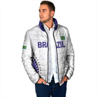Brazil 2026 Baseball Custom Padded Jacket Go Champions Sporty Style - Wonder Print Shop