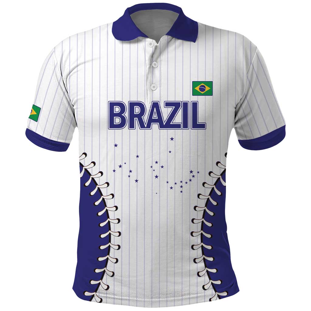 Brazil 2026 Baseball Custom Polo Shirt Go Champions Sporty Style - Wonder Print Shop