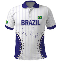 Brazil 2026 Baseball Custom Polo Shirt Go Champions Sporty Style - Wonder Print Shop