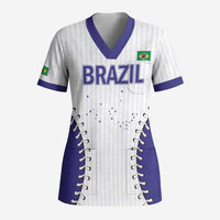 Brazil 2026 Baseball Custom Scrub Top Go Champions Sporty Style - Wonder Print Shop