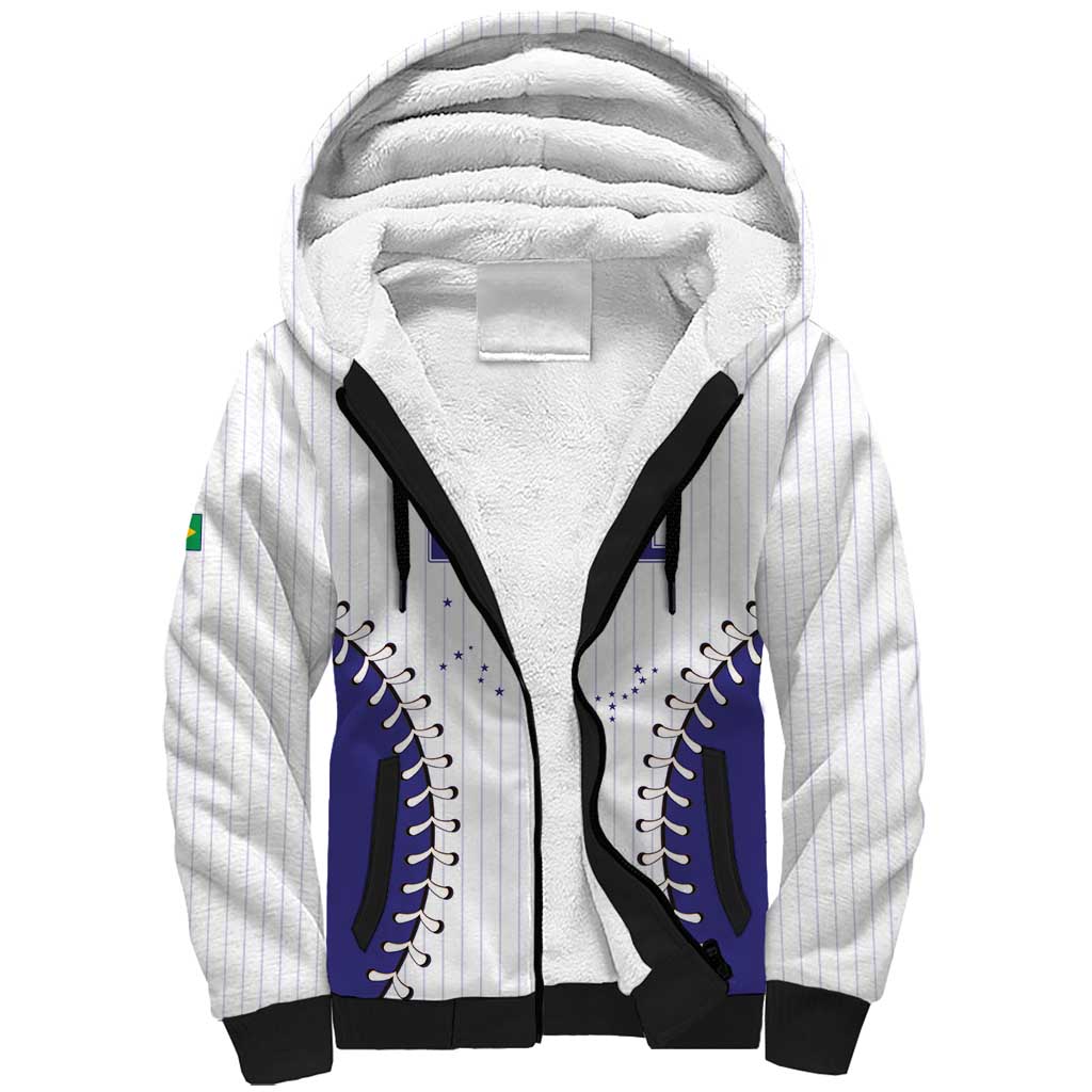 Brazil 2026 Baseball Custom Sherpa Hoodie Go Champions Sporty Style - Wonder Print Shop