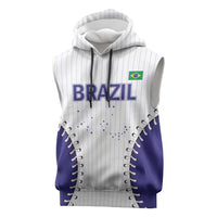 Brazil 2026 Baseball Custom Sleeveless Hoodie Go Champions Sporty Style - Wonder Print Shop