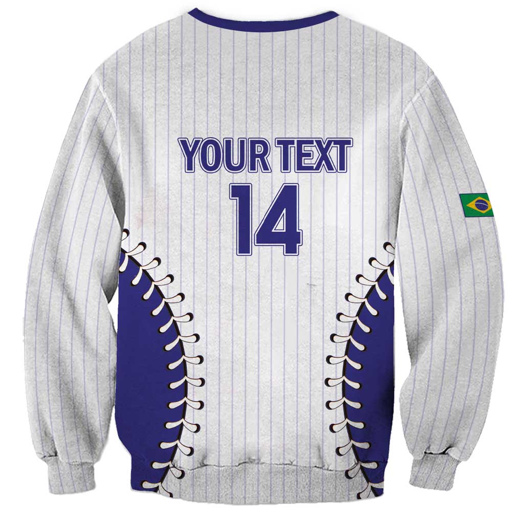 Brazil 2026 Baseball Custom Sweatshirt Go Champions Sporty Style - Wonder Print Shop