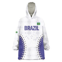 Brazil 2026 Baseball Custom Wearable Blanket Hoodie Go Champions Sporty Style - Wonder Print Shop