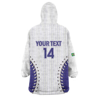 Brazil 2026 Baseball Custom Wearable Blanket Hoodie Go Champions Sporty Style - Wonder Print Shop