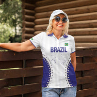 Brazil 2026 Baseball Custom Women Polo Shirt Go Champions Sporty Style - Wonder Print Shop