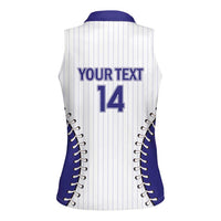 Brazil 2026 Baseball Custom Women Sleeveless Polo Shirt Go Champions Sporty Style - Wonder Print Shop