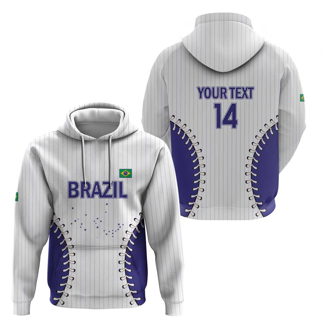 Brazil 2026 Baseball Custom Zip Hoodie Go Champions Sporty Style - Wonder Print Shop