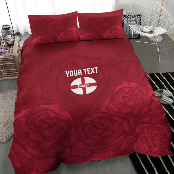 Custom England Rugby 2025 Bedding Set Go Champions Red Rose ...