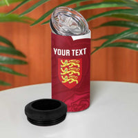 Custom England Rugby 2025 4 in 1 Can Cooler Tumbler Go Champions Red Rose