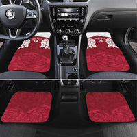 Custom England Rugby 2025 Car Mats Go Champions Red Rose