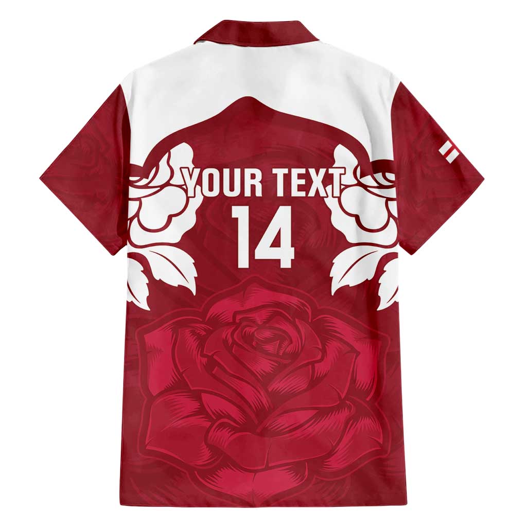 Custom England Rugby 2025 Family Matching Short Sleeve Bodycon Dress and Hawaiian Shirt Go Champions Red Rose - Wonder Print Shop