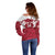 Custom England Rugby 2025 Off Shoulder Sweater Go Champions Red Rose - Wonder Print Shop