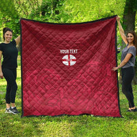 Custom England Rugby 2025 Quilt Go Champions Red Rose - Wonder Print Shop
