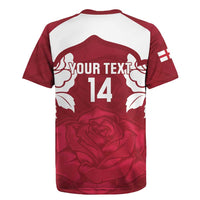 Custom England Rugby 2025 Rugby Jersey Go Champions Red Rose - Wonder Print Shop
