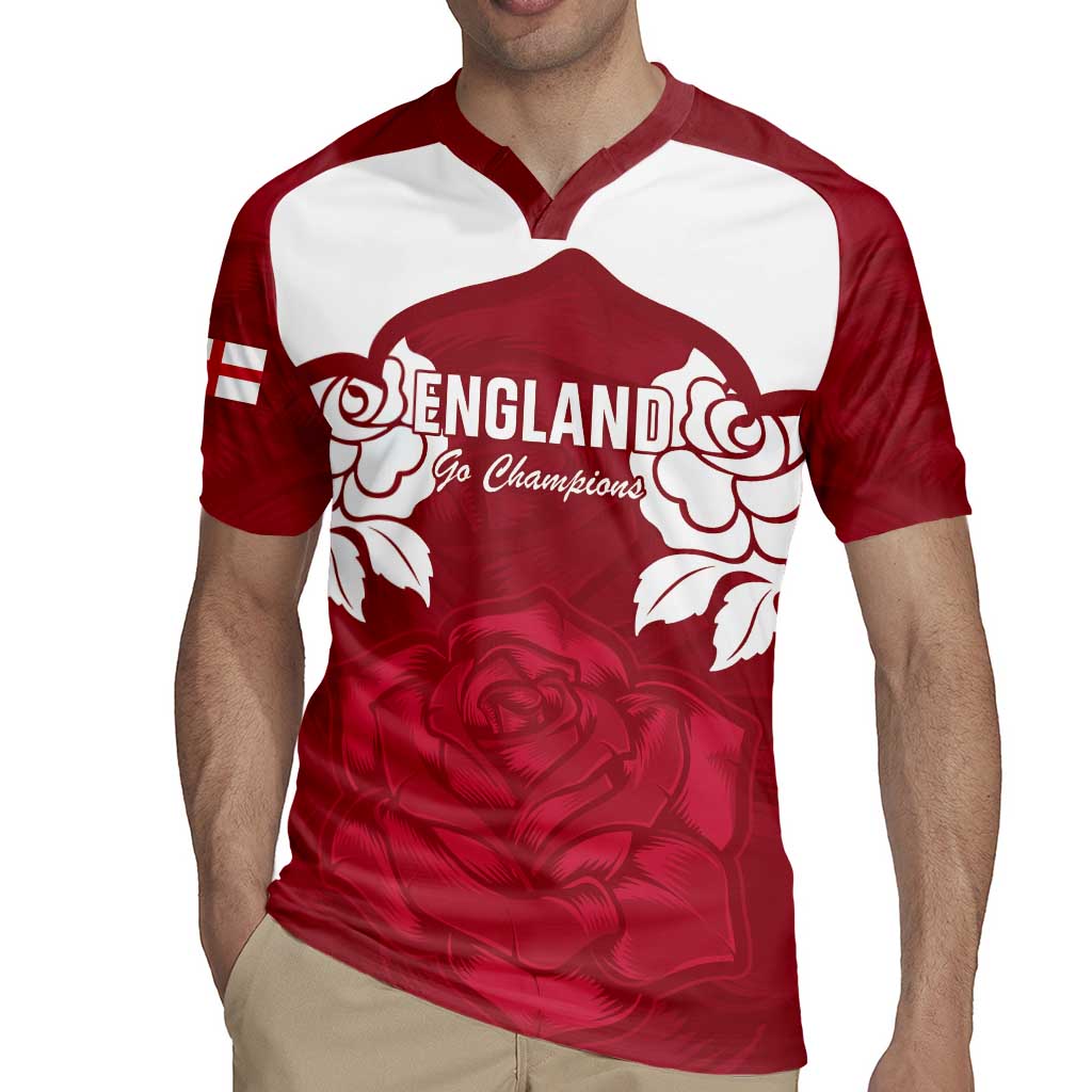 Custom England Rugby 2025 Rugby Jersey Go Champions Red Rose - Wonder Print Shop
