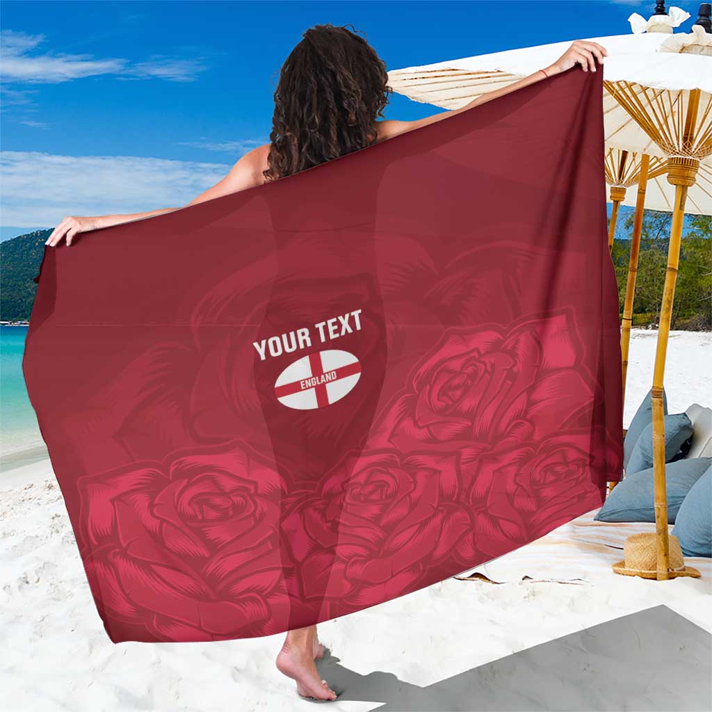 Custom England Rugby 2025 Sarong Go Champions Red Rose - Wonder Print Shop