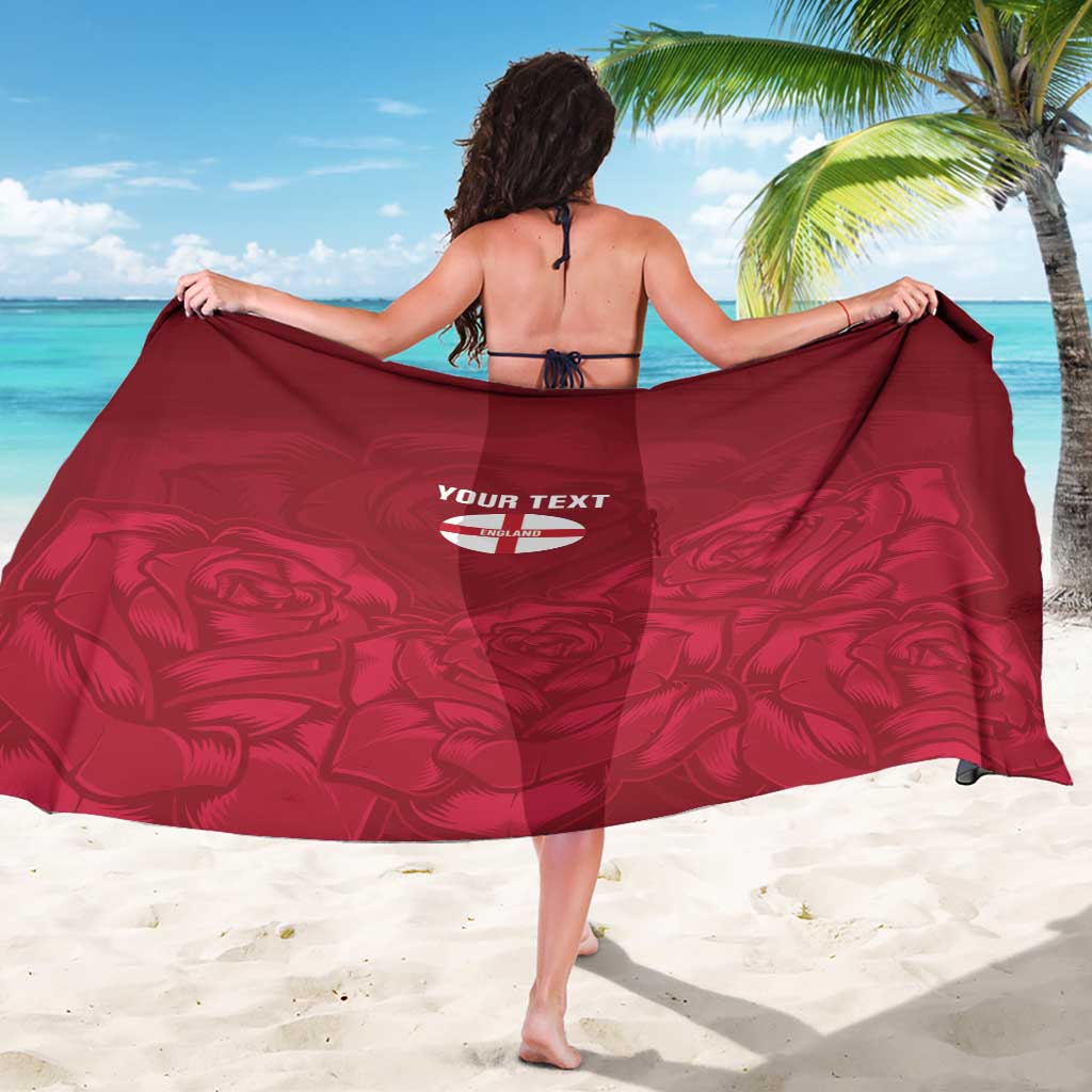 Custom England Rugby 2025 Sarong Go Champions Red Rose - Wonder Print Shop