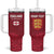 Custom England Rugby 2025 Tumbler With Handle Go Champions Red Rose - Wonder Print Shop