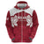Custom England Rugby 2025 Zip Hoodie Go Champions Red Rose - Wonder Print Shop