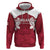 Custom England Rugby 2025 Zip Hoodie Go Champions Red Rose - Wonder Print Shop