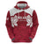 Custom England Rugby 2025 Zip Hoodie Go Champions Red Rose - Wonder Print Shop