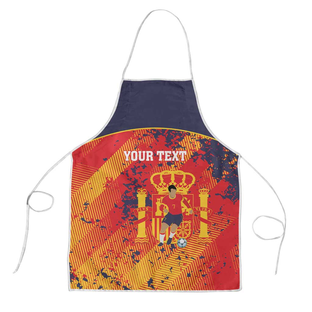 Spain 2026 Football Custom Apron Espana La Roja Grunge Style