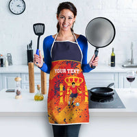 Spain 2026 Football Custom Apron Espana La Roja Grunge Style