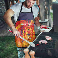 Spain 2026 Football Custom Apron Espana La Roja Grunge Style