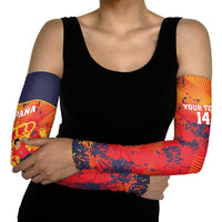 Spain 2026 Football Custom Arm Sleeves Espana La Roja Grunge Style