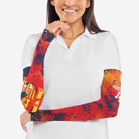 Spain 2026 Football Custom Arm Sleeves Espana La Roja Grunge Style