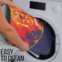 Spain 2026 Football Custom Bathroom Set Espana La Roja Grunge Style