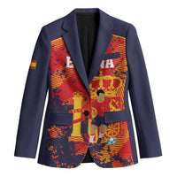 Spain 2026 Football Custom Blazer Espana La Roja Grunge Style
