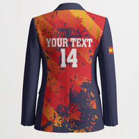 Spain 2026 Football Custom Blazer Espana La Roja Grunge Style