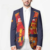 Spain 2026 Football Custom Blazer Espana La Roja Grunge Style