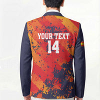 Spain 2026 Football Custom Blazer Espana La Roja Grunge Style