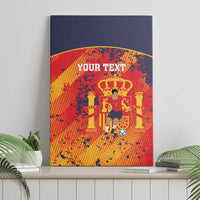 Spain 2026 Football Custom Canvas Wall Art Espana La Roja Grunge Style