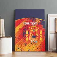 Spain 2026 Football Custom Canvas Wall Art Espana La Roja Grunge Style