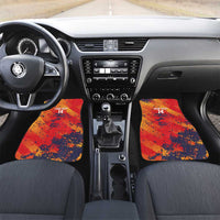 Spain 2026 Football Custom Car Mats Espana La Roja Grunge Style