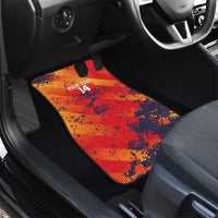 Spain 2026 Football Custom Car Mats Espana La Roja Grunge Style