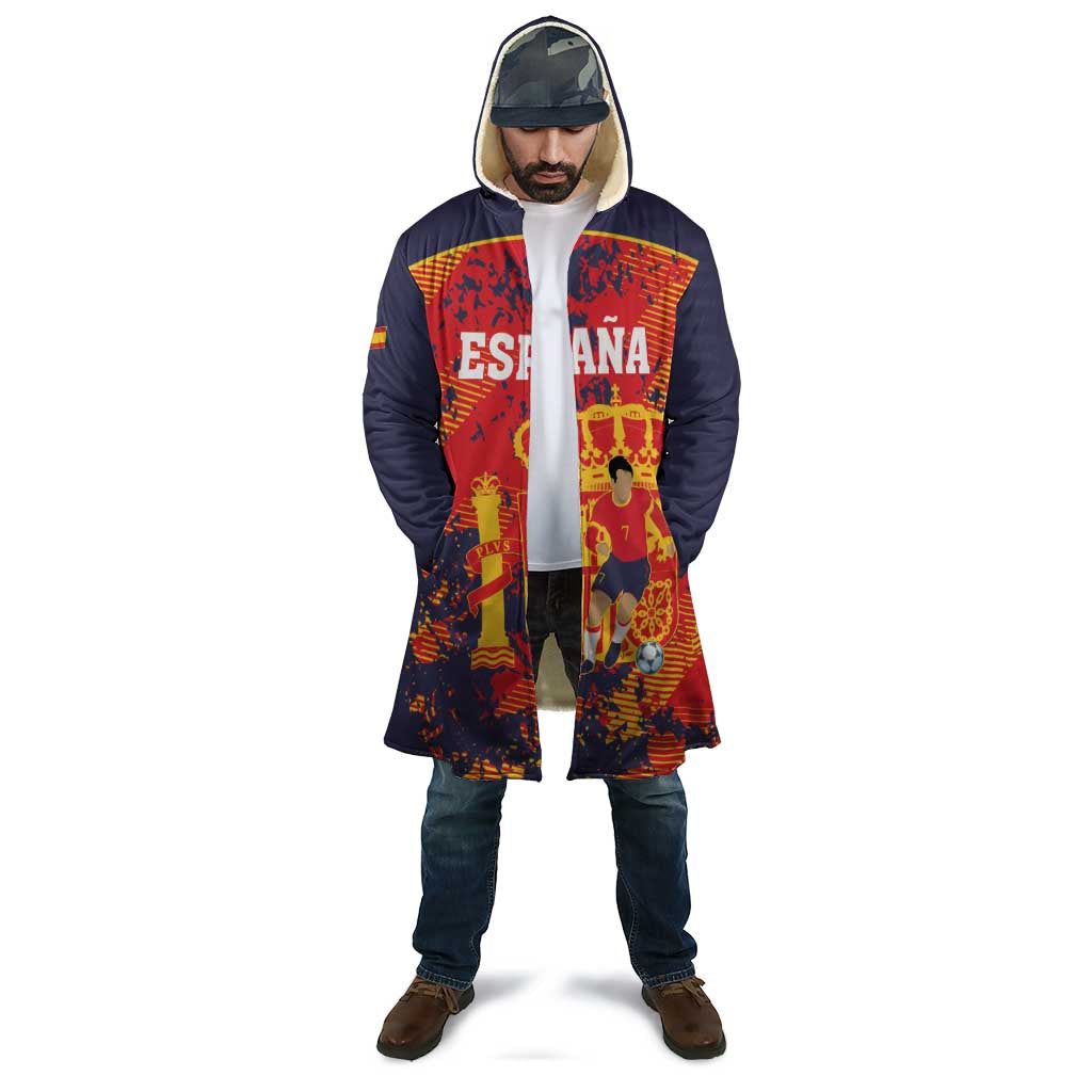 Spain 2026 Football Custom Cloak Espana La Roja Grunge Style