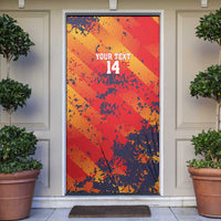 Spain 2026 Football Custom Door Cover Espana La Roja Grunge Style