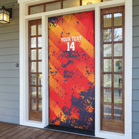 Spain 2026 Football Custom Door Cover Espana La Roja Grunge Style