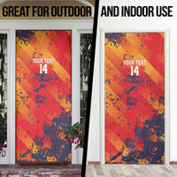 Spain 2026 Football Custom Door Cover Espana La Roja Grunge Style