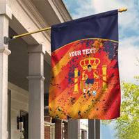 Spain 2026 Football Custom Garden Flag Espana La Roja Grunge Style