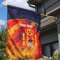 Spain 2026 Football Custom Garden Flag Espana La Roja Grunge Style